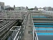急速ろ過系の凝集沈殿池
