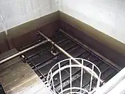 急速ろ過系ろ過池（水位が下がった状態）