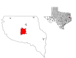 ナカドーチェス郡内の位置の位置図