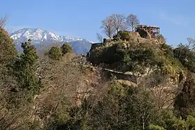 苗木城址と恵那山