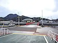 長江港を海側から撮影