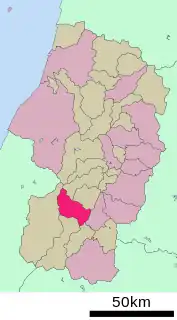 長井市位置図
