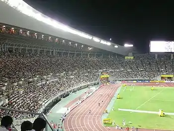 世界陸上大阪大会の様子(大阪市東住吉区の長居陸上競技場)