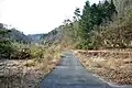 トンネル手前から茂木方の風景（2004年2月）