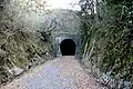 長倉線（真岡線）唯一となる予定だったトンネル（2004年2月）