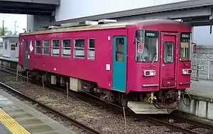 越美南線のナガラ3形気動車(美濃太田駅)