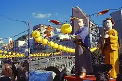 中島川会場のランタン