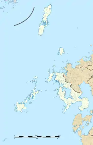 沖ノ島の位置(長崎県内)