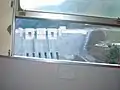 アプト式区間90.0 ‰の車窓からみた長島ダム
