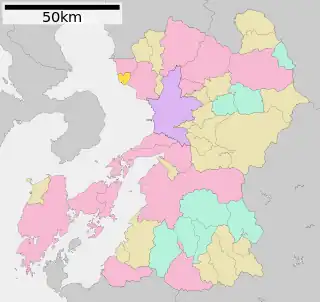 長洲町位置図