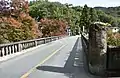 長潭橋、仙娥滝方面を見る(2018年10月31日撮影)