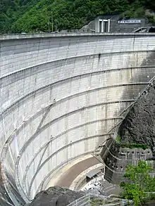 奈川渡ダム（犀川）高さ 155 m