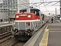 甲種輸送の様子(2010年2月8日 東海道本線刈谷駅)