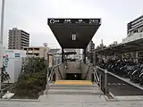 赤池駅2番出入口（2017年11月）