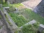上から見た埋門跡。