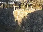二の丸の埋門跡。現在は埋められている。