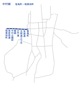 中村線路線図