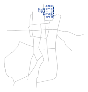 御成通線路線図