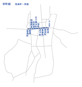 栄町線路線図