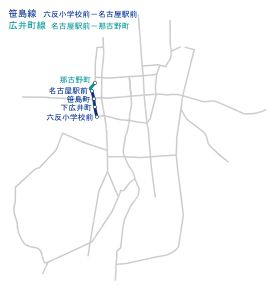 笹島線・広井町線路線図