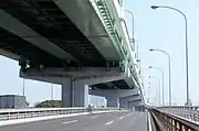 中村区と中川区の区界に架かる万場大橋
