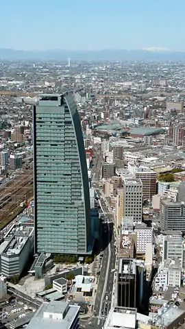 名古屋ルーセントタワーと牛島町(2011年4月)