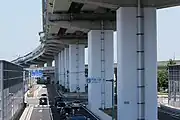 一般部の上に専用部を設けた区間(春日井市勝川町)