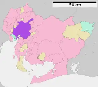 名古屋市位置図