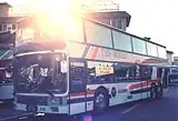 名古屋観光自動車時代に導入された二階建てバス「ザ・ワールド」（バンホール・アストロメガ）