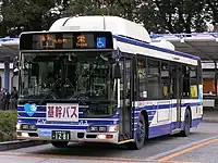 基幹バスで運用される一般塗装車