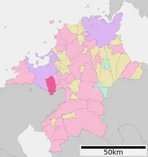 那珂川市位置図