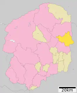 那珂川町位置図