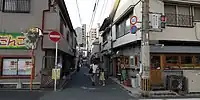 中西商店街(西新4号線、祖原北交差点付近)