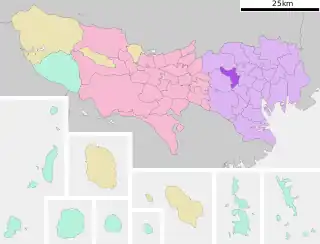 中野区位置図