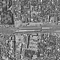 中野駅周辺の白黒空中写真(1963年6月26日撮影)国土交通省 国土地理院 地図・空中写真閲覧サービスの空中写真を基に作成