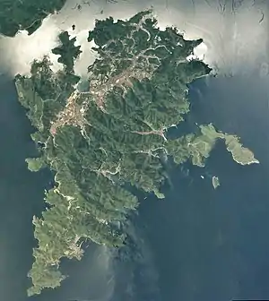 中ノ島の空中写真
