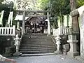 参道ふもとの中之嶽大国神社