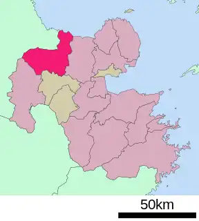 中津市位置図