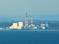 工業化めざましい鮫川河口（勿来発電所）