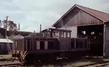 構内の機関区（1983年）