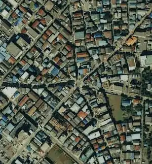 上空からの七辻の画像（南蒲田）