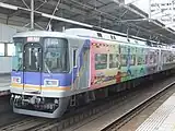 「烈車戦隊トッキュウジャー」ラッピング（2014年12月13日 天下茶屋駅にて）
