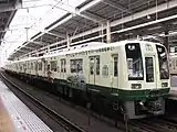 1003F 「ハニワ駅長」ラッピング（2019年9月 天下茶屋駅）