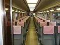 更新工事後の車内