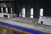 パンタグラフの撤去部分