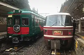 南海電気鉄道高野線極楽橋駅の「天空」・「こうや」
