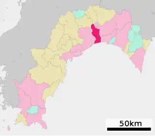 南国市位置図