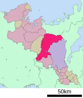 南丹市位置図