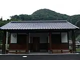 駅舎跡に新設された公衆便所