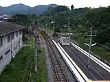 跨線橋から延岡・宮崎方面を望む